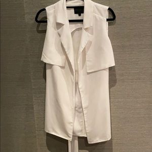 Intermix white trench sleeveless